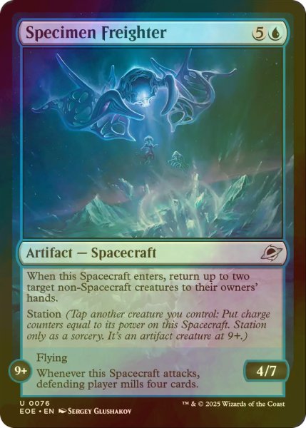 画像1: [FOIL] 検体輸送船/Specimen Freighter 【英語版】 [EOE-青U]*詳細要確認 (1)