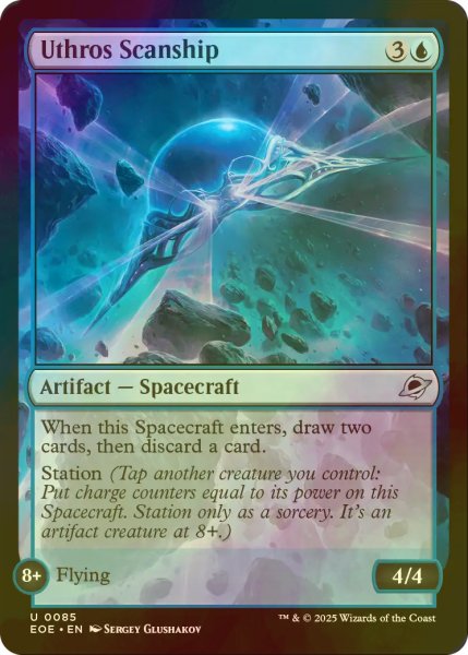 画像1: [FOIL] ウスロスの探査船/Uthros Scanship 【英語版】 [EOE-青U]*詳細要確認 (1)
