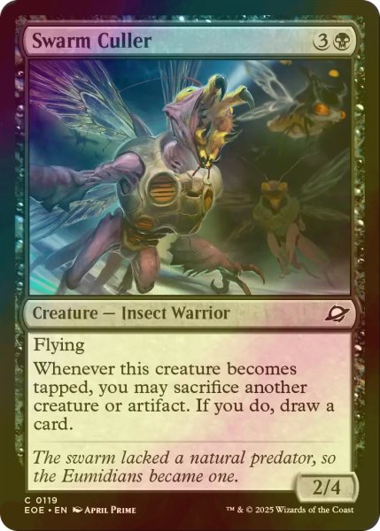 画像1: [FOIL] 大群の淘汰者/Swarm Culler 【英語版】 [EOE-黒C]*詳細要確認 (1)
