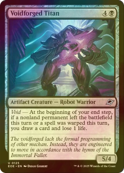 画像1: [FOIL] ヴォイド鍛えのタイタン/Voidforged Titan 【英語版】 [EOE-黒U]*詳細要確認 (1)
