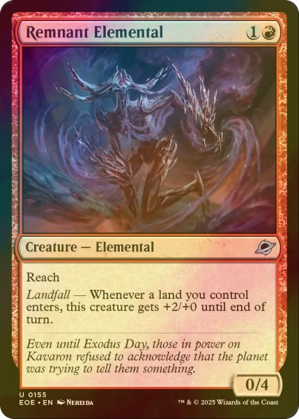 画像1: [FOIL] 残影の精霊/Remnant Elemental 【英語版】 [EOE-赤U]*詳細要確認 (1)