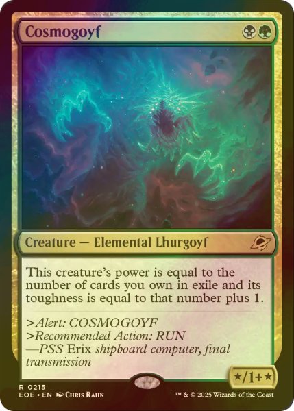 画像1: [FOIL] コスモゴイフ/Cosmogoyf 【英語版】 [EOE-金R]*詳細要確認 (1)