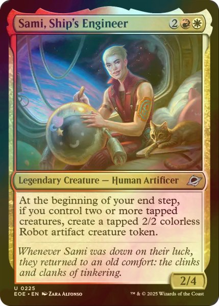 画像1: [FOIL] 宇宙船技師、サミ/Sami, Ship's Engineer 【英語版】 [EOE-金U]*詳細要確認 (1)