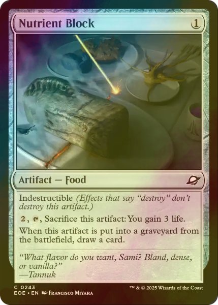 画像1: [FOIL] ブロック型栄養食/Nutrient Block 【英語版】 [EOE-灰C]*詳細要確認 (1)