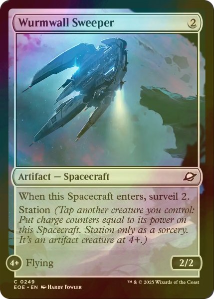 画像1: [FOIL] ワームウォールの掃討船/Wurmwall Sweeper 【英語版】 [EOE-灰C]*詳細要確認 (1)