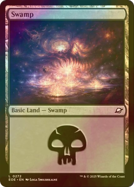 画像1: [FOIL] 沼/Swamp No.272 【英語版】 [EOE-土地C]*詳細要確認 (1)