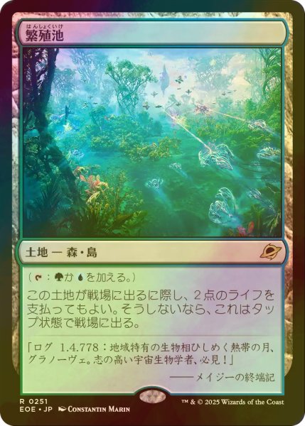 画像1: [FOIL] 繁殖池/Breeding Pool 【日本語版】 [EOE-土地R]*詳細要確認 (1)