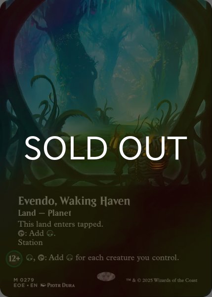 画像1: [FOIL] 目覚めの安息地、エヴェンド/Evendo, Waking Haven No.279 (全面アート・海外産ブースター版) 【英語版】 [EOE-土地MR]*詳細要確認 (1)