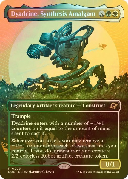画像1: [FOIL] 混合成体、ダイアドライン/Dyadrine, Synthesis Amalgam (全面アート・海外産ブースター版) 【英語版】 [EOE-金R]*詳細要確認 (1)