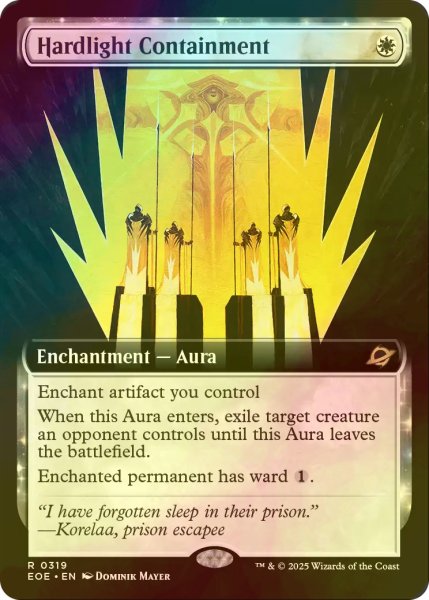 画像1: [FOIL] 堅光牢への封じ込め/Hardlight Containment (拡張アート版) 【英語版】 [EOE-白R]*詳細要確認 (1)