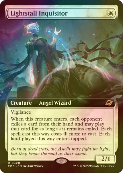 画像1: [FOIL] 光逸らしの審問官/Lightstall Inquisitor (拡張アート版) 【英語版】 [EOE-白R]*詳細要確認 (1)