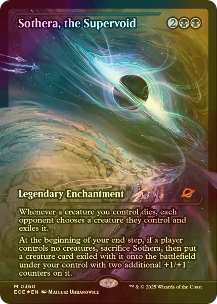 画像1: [FOIL] スーパーヴォイド、ソセラ/Sothera, the Supervoid No.360 (ジャパン・ショーケース版) 【英語版】 [EOE-黒MR] (1)