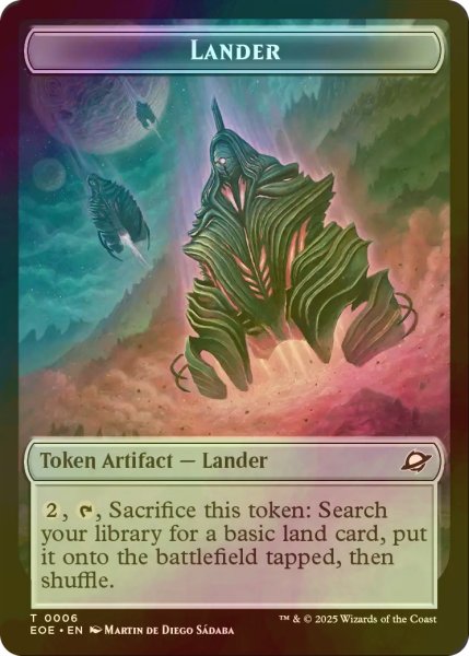 画像1: [FOIL] 着陸船/LANDER No.006 & ロボット/ROBOT 【英語版】 [EOE-トークン] (1)