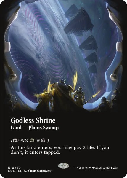 画像1: 神無き祭殿/Godless Shrine (全面アート版) 【英語版】 [EOE-土地R] (1)