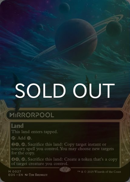 画像1: [FOIL] 鏡の池/Mirrorpool No.027 (ショーケース・海外産ブースター版) 【英語版】 [EOS-土地MR]*詳細要確認 (1)