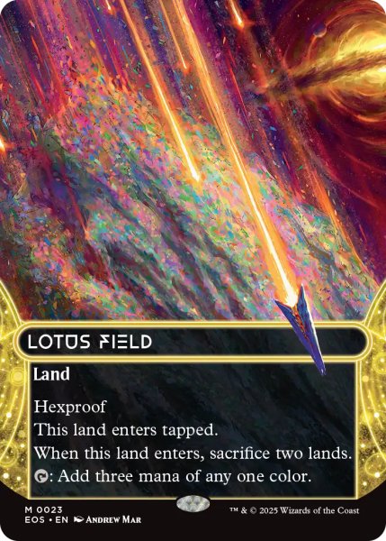 画像1: 睡蓮の原野/Lotus Field No.023 (全面アート版) 【英語版】 [EOS-土地MR] (1)