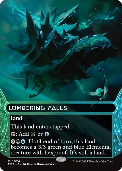 画像1: 伐採地の滝/Lumbering Falls No.024 (全面アート版) 【英語版】 [EOS-土地R] (1)