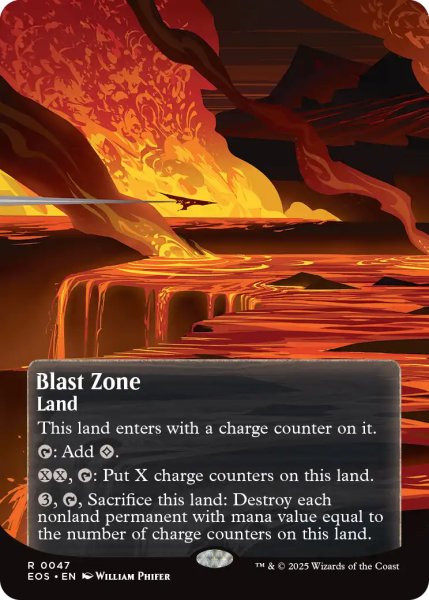 画像1: 爆発域/Blast Zone No.047 (全面アート版) 【英語版】 [EOS-土地R] (1)