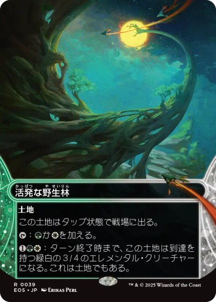 画像1: 活発な野生林/Stirring Wildwood No.039 (ショーケース版) 【日本語版】 [EOS-土地R]*詳細要確認 (1)