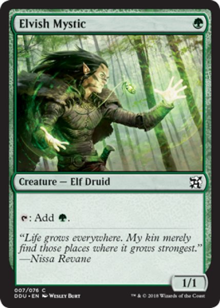 画像1: エルフの神秘家/Elvish Mystic 【英語版】 [EVI-緑C] (1)