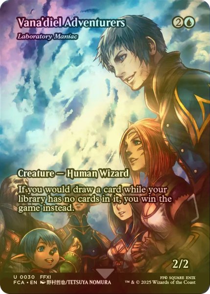 画像1: [FOIL] ヴァナ・ディールの冒険者たち/Vana'diel Adventurers (全面アート版) 【英語版】 [FCA-青U] (1)