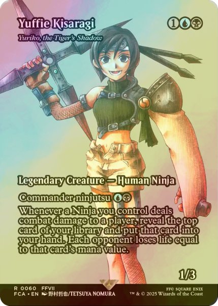 画像1: [FOIL] ユフィ・キサラギ/Yuffie Kisaragi (全面アート版) 【英語版】 [FCA-金R] (1)