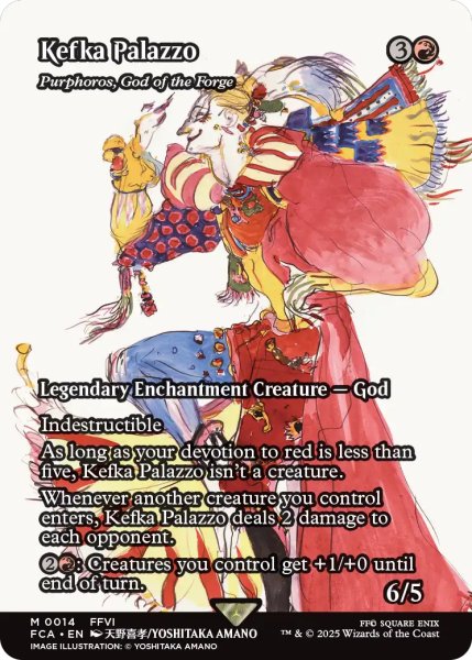 画像1: ケフカ・パラッツォ/Kefka Palazzo (全面アート版) 【英語版】 [FCA-赤MR] (1)
