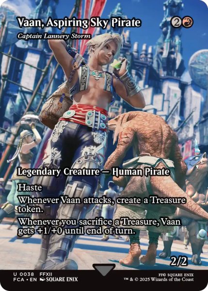 画像1: 空賊を夢みるヴァン/Vaan, Aspiring Sky Pirate (全面アート版) 【英語版】 [FCA-赤U] (1)