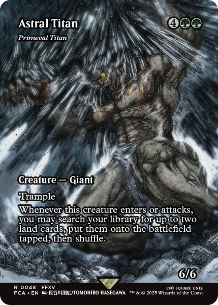 画像1: 巨神タイタン/Astral Titan (全面アート版) 《特価品》 【英語版】 [FCA-緑R] (1)