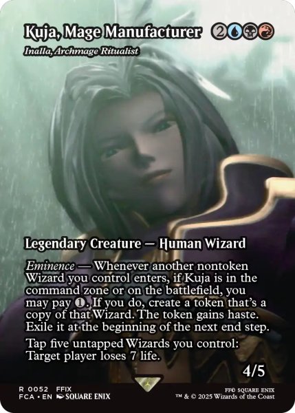 画像1: 黒魔道士の製造者、クジャ/Kuja, Mage Manufacturer (全面アート版) 【英語版】 [FCA-金R] (1)