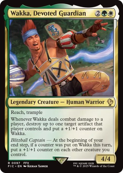 画像1: 敬虔なガード、ワッカ/Wakka, Devoted Guardian 【英語版】 [FIC-金R] (1)