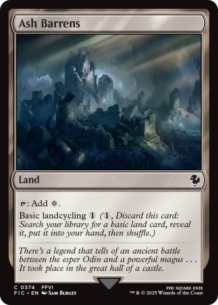 画像1: 灰のやせ地/Ash Barrens 【英語版】 [FIC-土地C] (1)