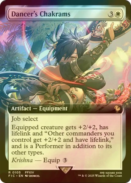 画像1: [FOIL] 「踊り子」の投擲武器/Dancer's Chakrams (拡張アート版) 【英語版】 [FIC-白R] (1)