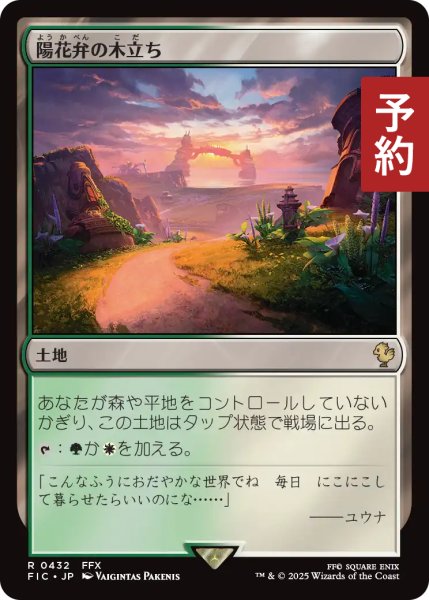 画像1: 陽花弁の木立ち/Sunpetal Grove 【日本語版】 [FIC-土地R] (予約R) (1)