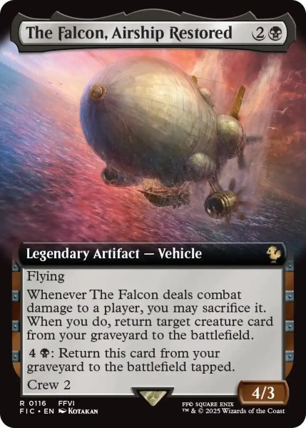画像1: よみがえる翼、ファルコン号/The Falcon, Airship Restored (拡張アート版) 【英語版】 [FIC-黒R] (1)
