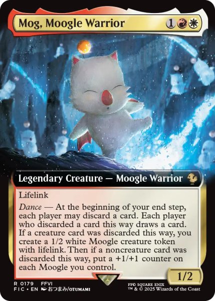 画像1: モーグリ族の戦士、モグ/Mog, Moogle Warrior (拡張アート版) 【英語版】 [FIC-金R] (1)
