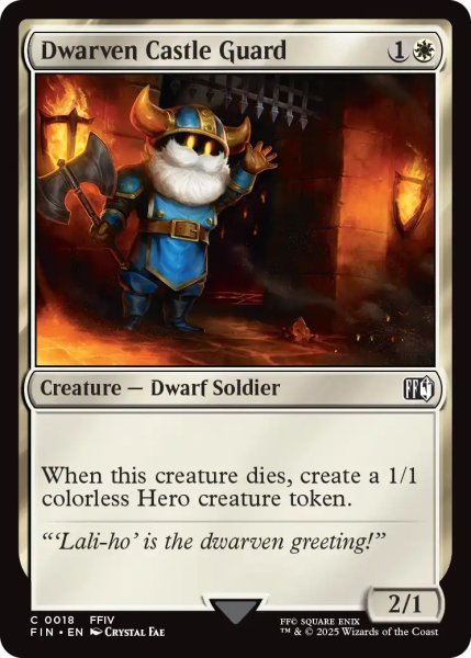 画像1: ドワーフの城守/Dwarven Castle Guard 【英語版】 [FIN-白C] (1)