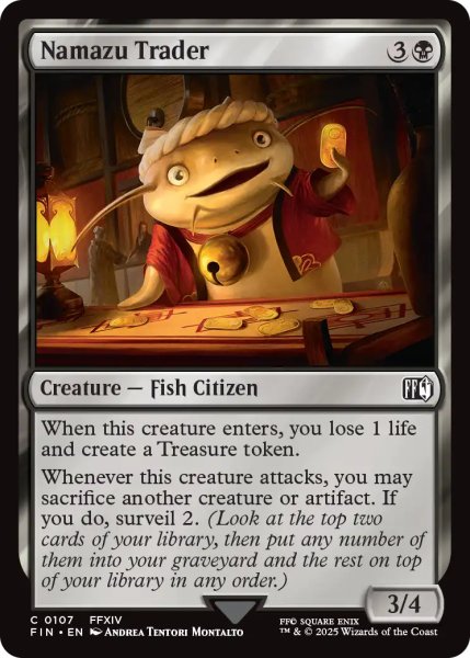 画像1: ナマズオ族の商人/Namazu Trader 【英語版】 [FIN-黒C] (1)