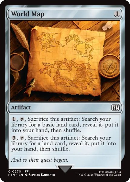 画像1: ワールドマップ/World Map 【英語版】 [FIN-灰C] (1)
