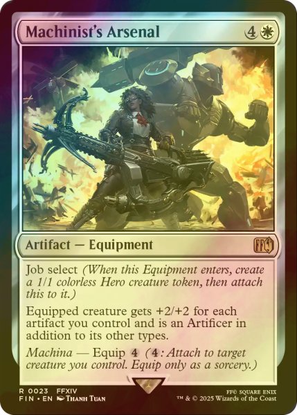 画像1: [FOIL] 「機工士」の装備/Machinist's Arsenal 【英語版】 [FIN-白R] (1)