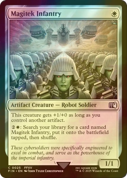 画像1: [FOIL] 魔導兵器の歩兵/Magitek Infantry 【英語版】 [FIN-白C] (1)