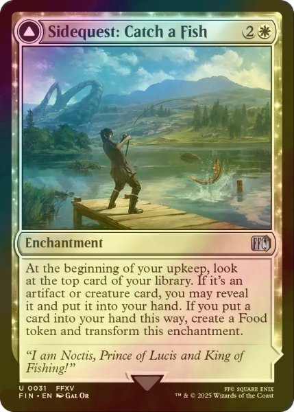 画像1: [FOIL] サブクエスト：魚釣り/Sidequest: Catch a Fish 【英語版】 [FIN-白U] (1)