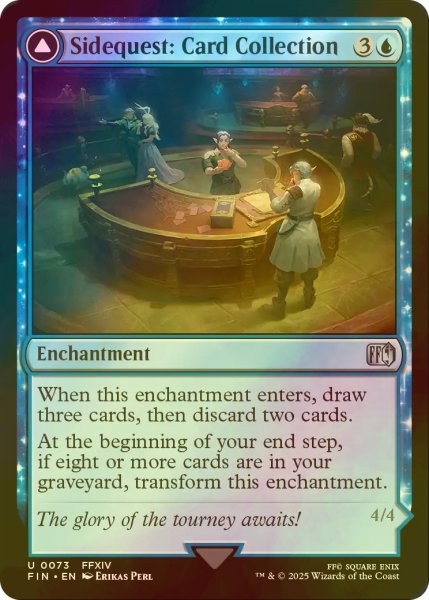 画像1: [FOIL] サブクエスト：カードコレクション/Sidequest: Card Collection 【英語版】 [FIN-青U] (1)