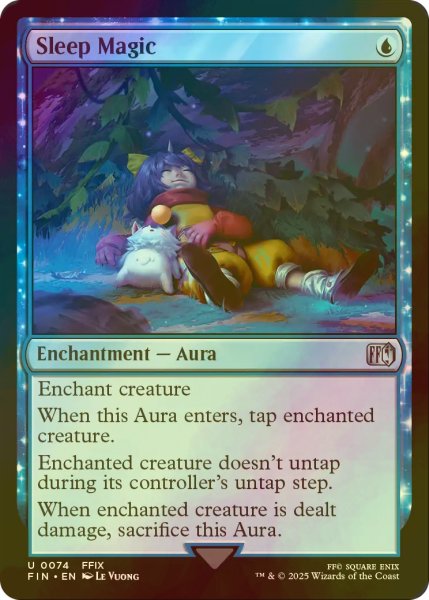 画像1: [FOIL] 睡眠魔法「スリプル」/Sleep Magic 【英語版】 [FIN-青U] (1)