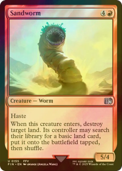 画像1: [FOIL] サンドウォーム/Sandworm 【英語版】 [FIN-赤U] (1)