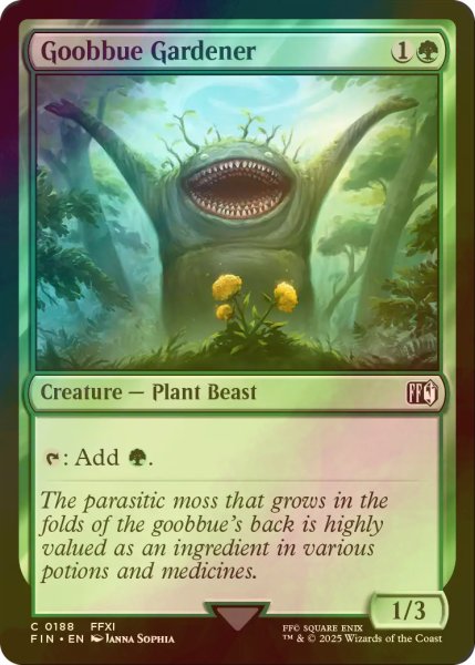 画像1: [FOIL] パシュハウ沼のグゥーブー/Goobbue Gardener 【英語版】 [FIN-緑C] (1)