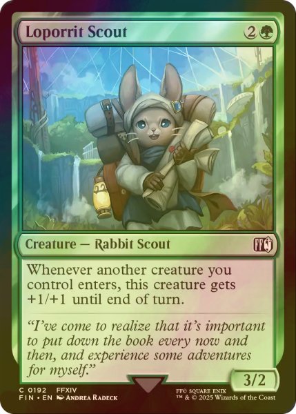 画像1: [FOIL] レポリット族の斥候/Loporrit Scout 【英語版】 [FIN-緑C] (1)