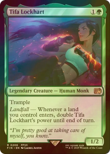 画像1: [FOIL] ティファ・ロックハート/Tifa Lockhart 【英語版】 [FIN-緑R] (1)