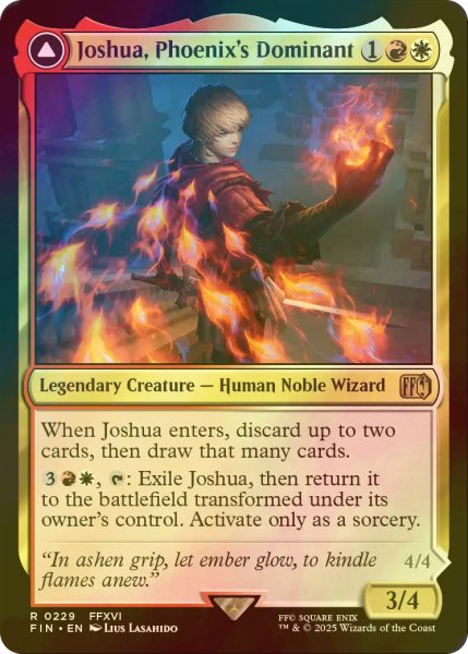 画像1: [FOIL] フェニックスのドミナント、ジョシュア/Joshua, Phoenix's Dominant 【英語版】 [FIN-金R] (1)