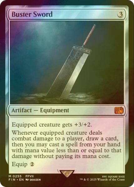 画像1: [FOIL] バスターソード/Buster Sword 【英語版】 [FIN-灰MR] (1)